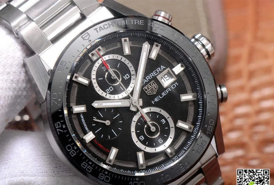 TAG Heuer Carrera CAR201Z.BA0714 XF Factory 1:1 Best Edition Replica Watch Black Bezel